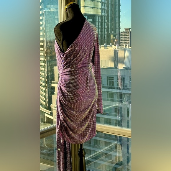 🆕 BRONX & BANCO 🧿 NWOT Starlight Rhinestone Embellished Mini Dress, Sz L US 8 - Picture 12 of 17